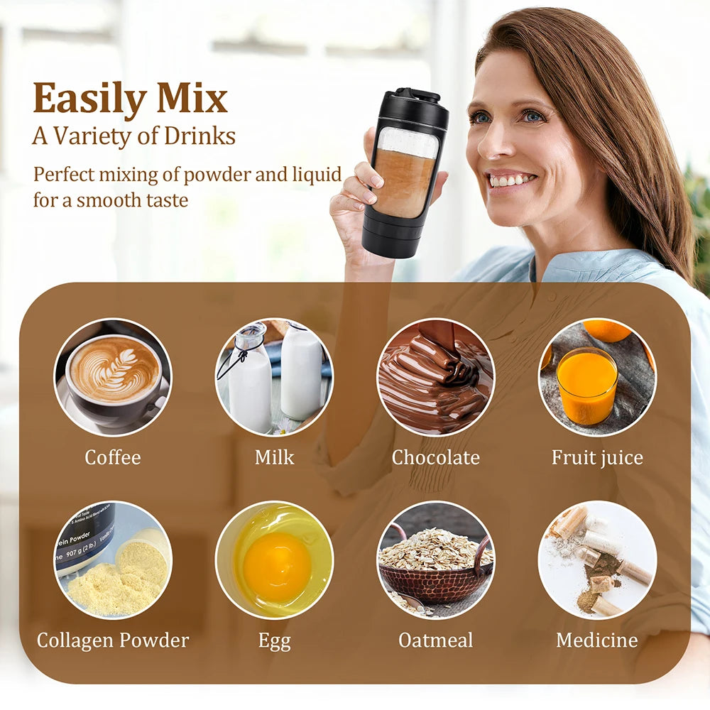 650ml Electric Shaker Bottle