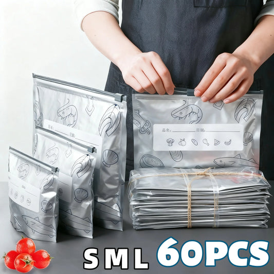 10/60pcs Aluminum Foil Storage Bags