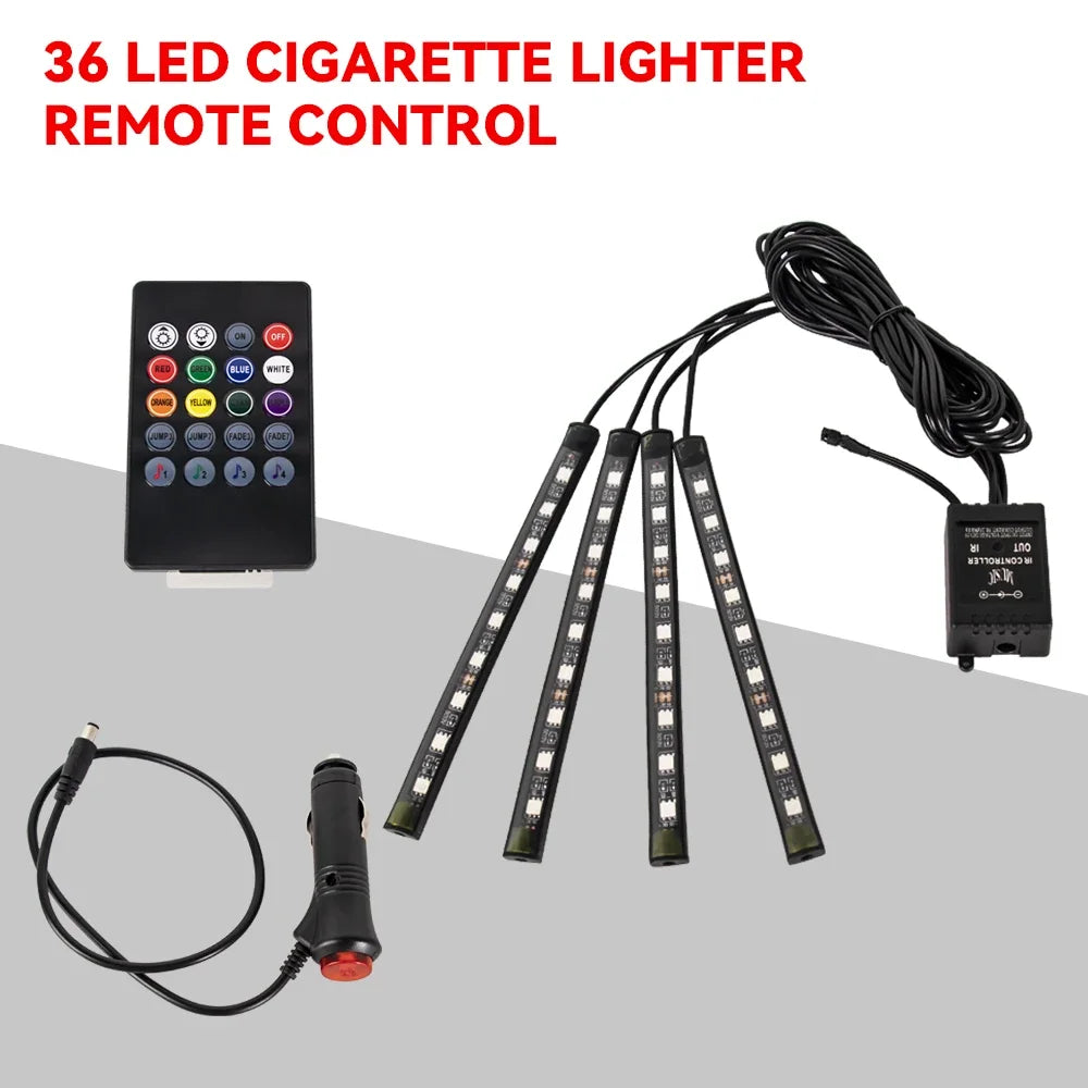 Neon 36 48 72 LED Car Interior