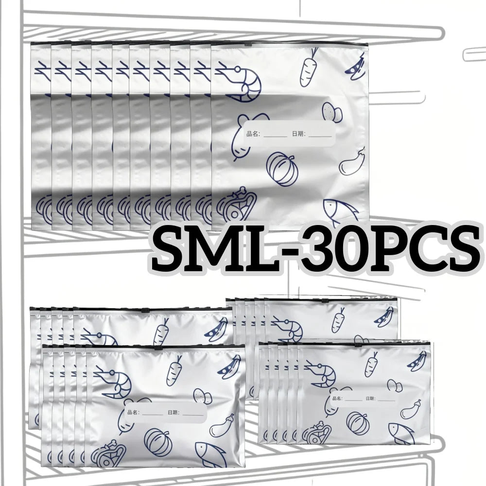 10/60pcs Aluminum Foil Storage Bags