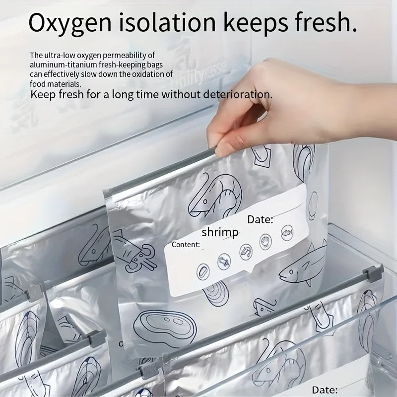 10/60pcs Aluminum Foil Storage Bags