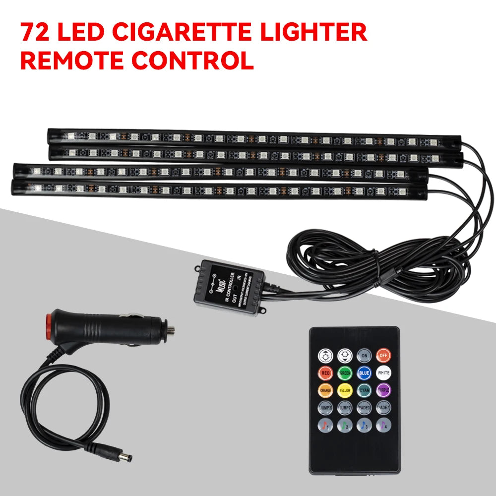Neon 36 48 72 LED Car Interior