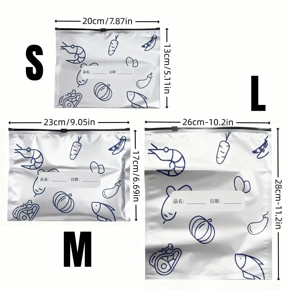 10/60pcs Aluminum Foil Storage Bags